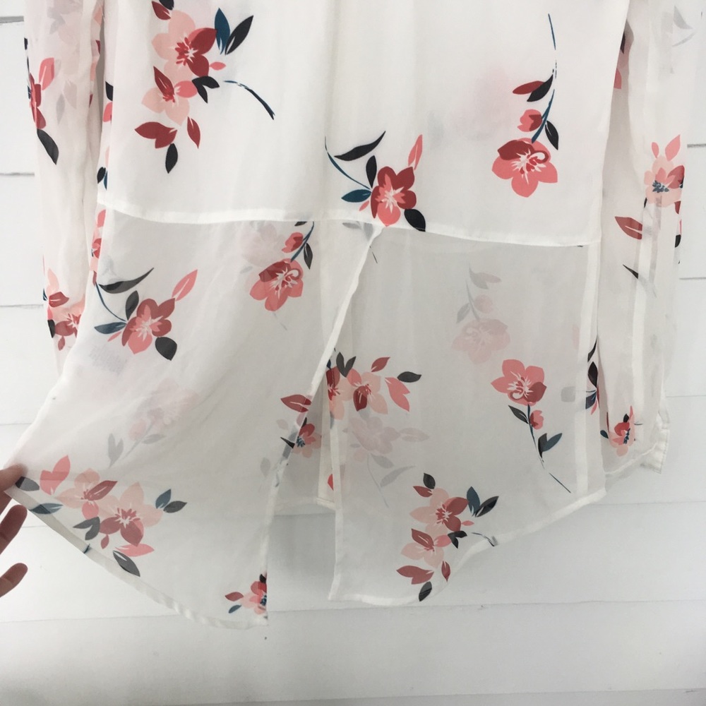 Sheer button down. - Picture 3 of 3